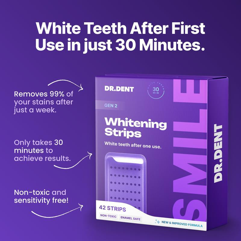 DR.DENT Purple Teeth Whitening Strips