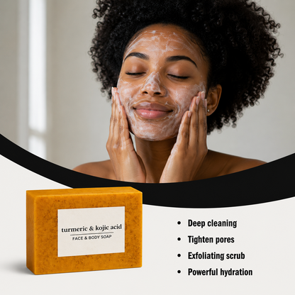 Tumeric And Kojic Acid  Body And Face Soap