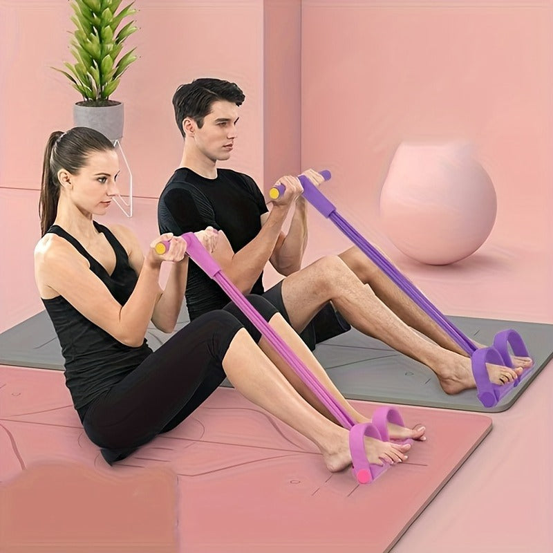 Foot Pedal Resistance Machine – Home Gym Rope Puller for Full Body Toning